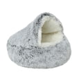 thumbnail image 2 of Tuvgenk Washable Dog Bed Home Soft Indoor Cozy Cat Bed Warm Warming Gray Dog Kennel, 2 of 4