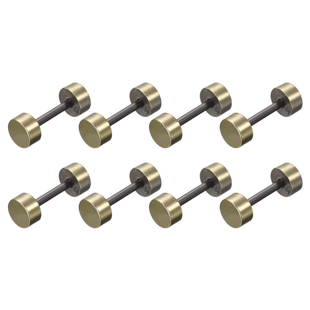Unique Bargains 8Pack Métal Sac Sangle Connecter Boucles, 16x26mm Bourse Vis Rivets de Fixation (Bronze Ton)