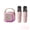 Pink, variant on Mini Karaoke Machine with 2 Wireless Microphones Voice Changer Stereo Sound Portable Bluetooth-compatible Portable Speaker with Light