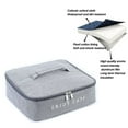 thumbnail image 3 of Sack Food Handbags Case High Capacity for Travel Work School Picnic - gray, 3 of 5