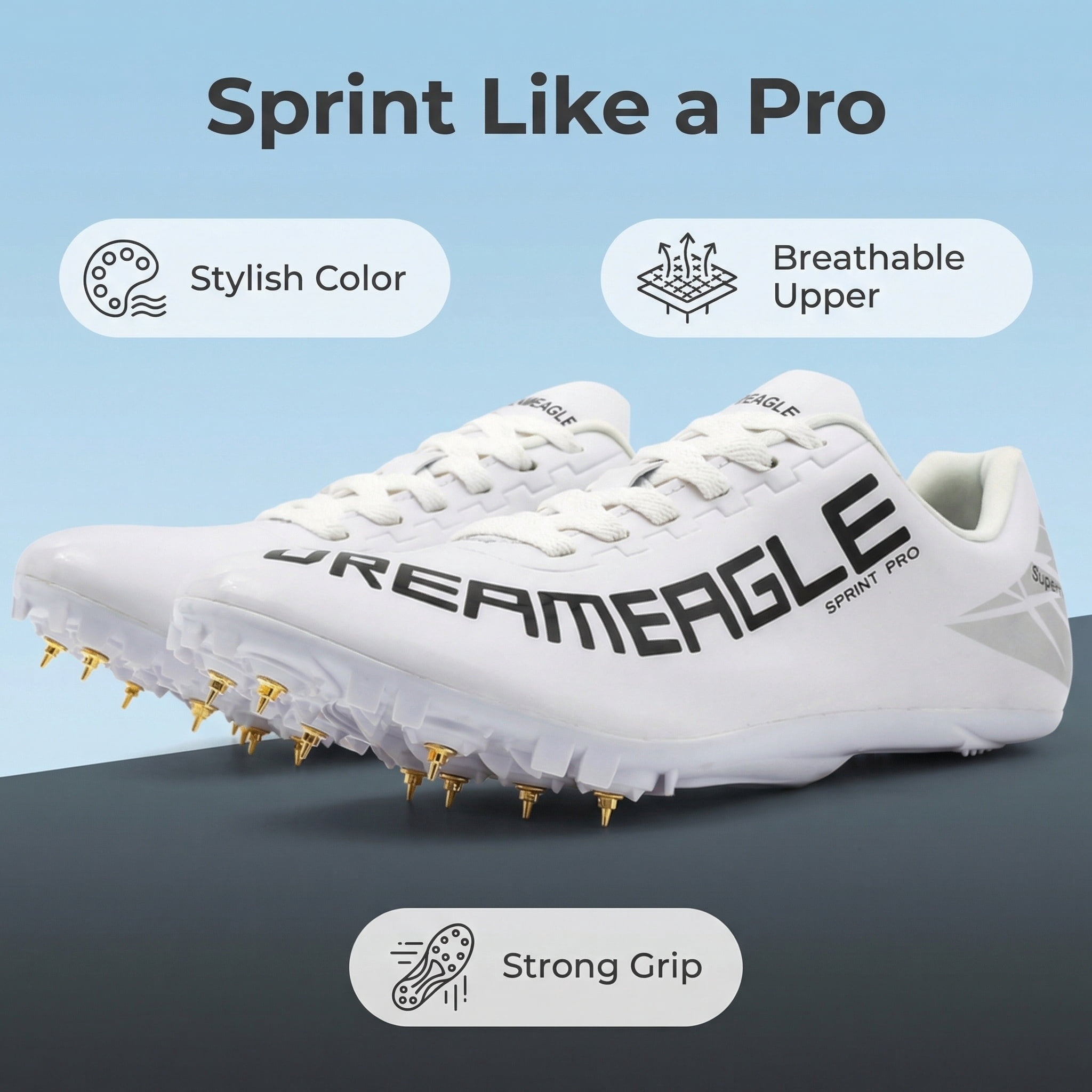 Track and Field Running Spike Shoes for Men, Women, Boys and Girls, Unisex