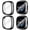 Black, variant on MJSHUN[4-Pack] for Fitbit Sense 2 /Versa 4 Screen Protector Case, Full Around Electroplate Soft TPU Bumper Around Protective Case Cover for Fitbit Sense 2 /Versa 4 Smartwatch(Clear+Clear+Clear+Clear)