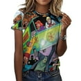 thumbnail image 3 of Scooby Doo Womens T-shirts Crewneck Shirts Blouse Short Sleeve Tee Shirts Girls Tops 2XL, 3 of 8
