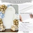 thumbnail image 2 of Coolmade 4ft Wedding Arch Cover Spandex Fitted Wedding Stand Cover for Ceremony Decoration White, 2 of 7