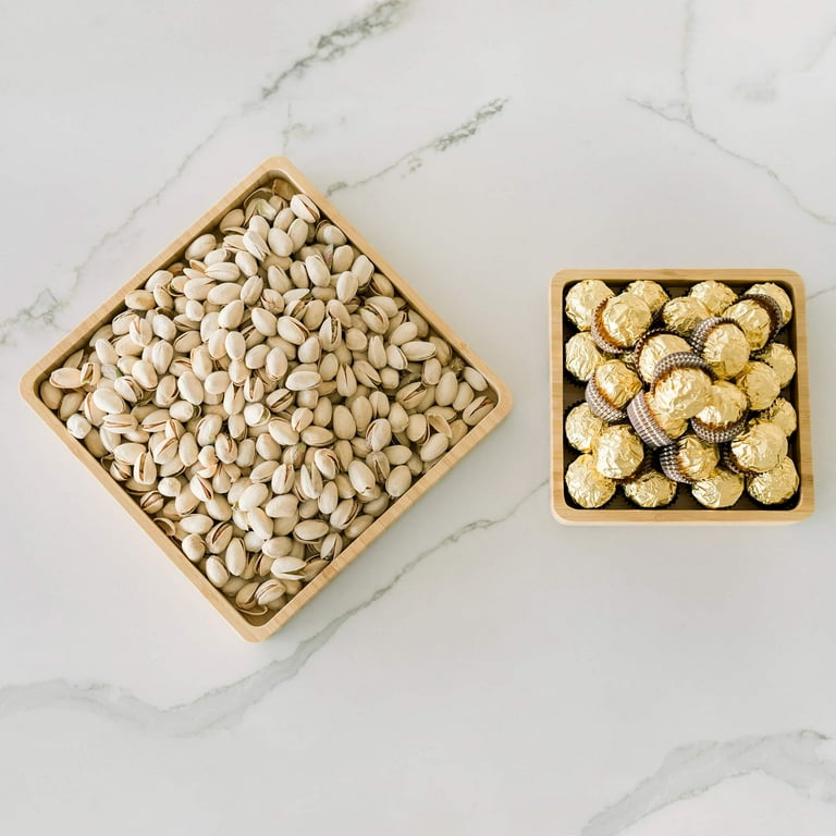 Pistachio Bowl Snack Serving Dish Double Peanut Bowl with Seeds Shell  Storage