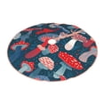 thumbnail image 2 of Bingfone Christmas Tree Skirt Mat Christmas Decoration Interior 30"-Colorful Mushrooms, 2 of 8