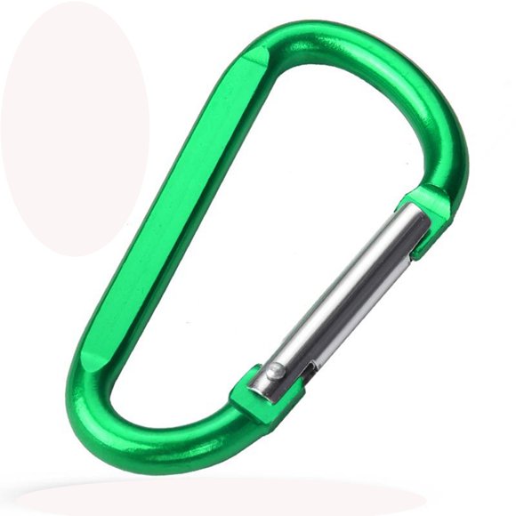 Carabiner 8cm Aluminum D Shaped Carabiner Large Aluminum Alloy External Hook Backpack Buckle Quick Draw Buckle Connection Ring