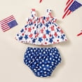 thumbnail image 4 of mgoYE Toddler Girl Clothes 3t Toddler Baby Girls Summer 4th of July Outfits Patriotic T Shirts + Pants 2 Piece Set|Dark Blue 4-5 Years, 4 of 7