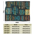 thumbnail image 3 of Pilot Gifts, Pilot Gifts Aviation Men, Unique Gifts for Pilots, Aviation Gifts for Pilots, Pilot Gifts for Men Women, Airplane Gifts for Pilots, Pilot Gifts for Christmas Throw Blanket 60x50, 3 of 5