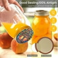 thumbnail image 5 of Weswose 50pcs Regular Mouth Canning Lids with Sealing - Mason Jar Lids for Canning, Reusable Leak Proof Split-Type Gold Lids, Food Grade Material(Red), 5 of 7