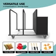 thumbnail image 5 of Danolapsi PE Rattan Outdoor Pool Caddy With Rolling Wheels, Patio Wicker Poolside Float Storage Basket for Cushions, Floaties, Noodles, Life Vests, Beach Balls, Toys, 5 of 7