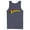 Navy Blue, variant on Men's Superman Classic Text Logo Tank Top Charcoal Small