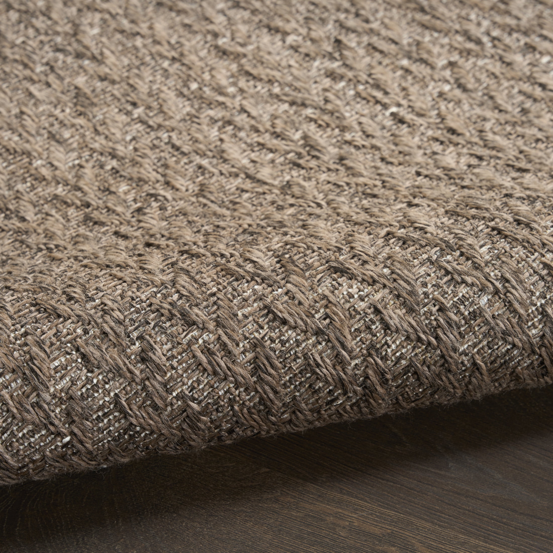 Nourison Tulum 6' x 9' Brown Outdoor Rug