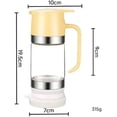 thumbnail image 2 of 2026 Upgrade Honey Dispenser No Drip with Base, 12OZ Glass Honey Jar pot with Handle, Multi-Purpose Syrup Dispenser for Pancakes, Coffee, Tea, Salad & Simple Syrup (Yellow), 2 of 7
