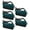 B, variant on Ybomd,Set of 10 Black Cat-Themed Gable Gift Boxes with Handles, Greaseproof Paper Barn Boxes for Party Favors and Treat Packaging