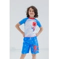 thumbnail image 3 of Marvel Spider-Man Big Boys Rash Guard Swim Shirt Toddler to Big Kid, 3 of 5