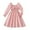 Pink, variant on REDARER Girls Kids Elegant French Style Long Sleeve Girls Dress with Square Neckline and Flared Skirt for Autumn Season,Kids Clothing,Size:7-8 Years