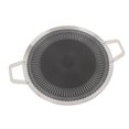 thumbnail image 1 of Poêle-gril Ronde, Poêle-Gril BBQ Antiadhésive en Acier Inoxydable avec Distribution Rapide de la Chaleur, Poignées Doubles, pour Rassemblements de 4 à 6 Personnes, 1 of 7