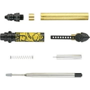 PKFIREBKY Firefighter 'Push & Lock' Pen Kit (1Pack In Matte Black & Yellow)