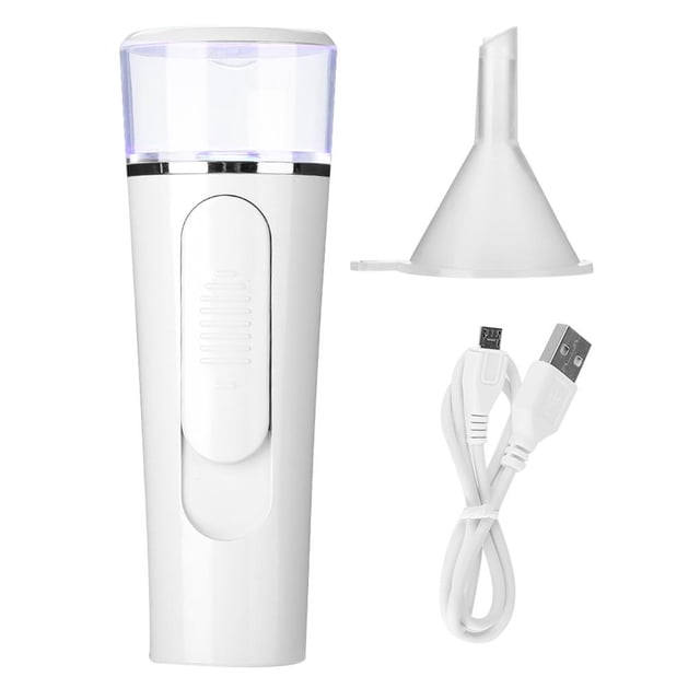 Pulverizador De Atomización Hidratante Facial Portátil Nano Facial Mist Spray De 26 Ml (Blanco) Kearding CE002162-00