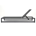 thumbnail image 4 of Noble House Modesta Outdoor Blacked Aluminum Lounge w/Grey Mesh Body (Set of 2), 4 of 45