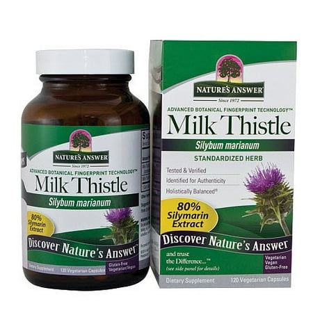 Nature's Answer Milk Thistle Seed Extract - 120 Vegetarian Capsules