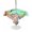Green, variant on Outdoor Tablecloth with Umbrella Hole for Patio/Picnic/Party/Camping, Vintage Hummingbirds Waterproof Table Cloth Square Cover Washable, Spring Farmhouse Country Flowers (54"x 54")