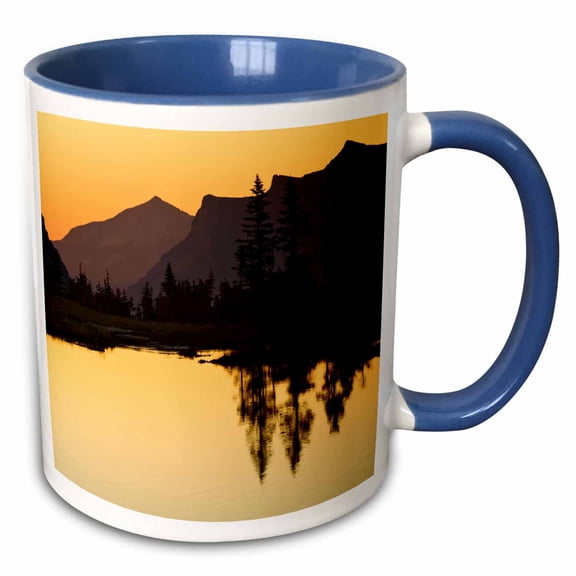 3drose, Lake, Logan Pass, Glacier National Park, Montana - Us27 Aje0059 - Adam Jones, 11oz Two-tone Blue Mug