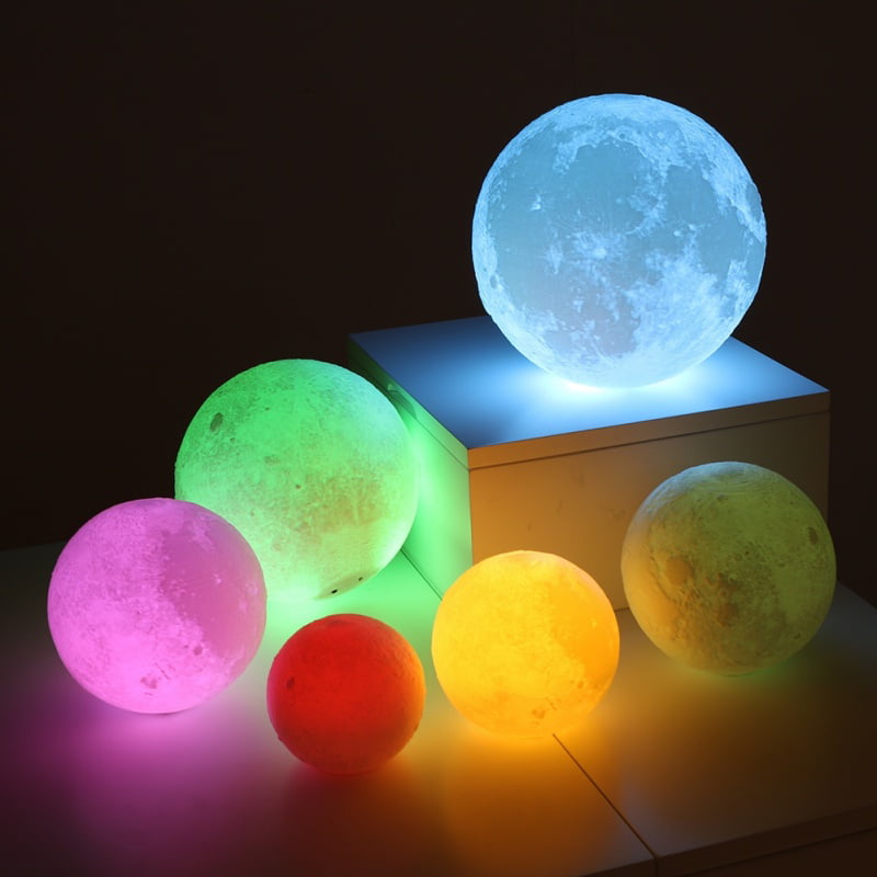 Moonlight Table Desk Moon Lamp Decor 3D USB LED Magical Night Moon Light A8O9 