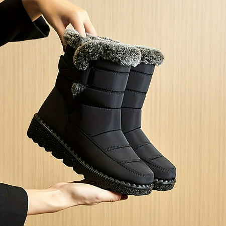 

NAYUKA Stylish Winter Boots - Cozy Plush Lining Waterproof & Anti-Slip Sole - Perfect for Cold Weather Comfort