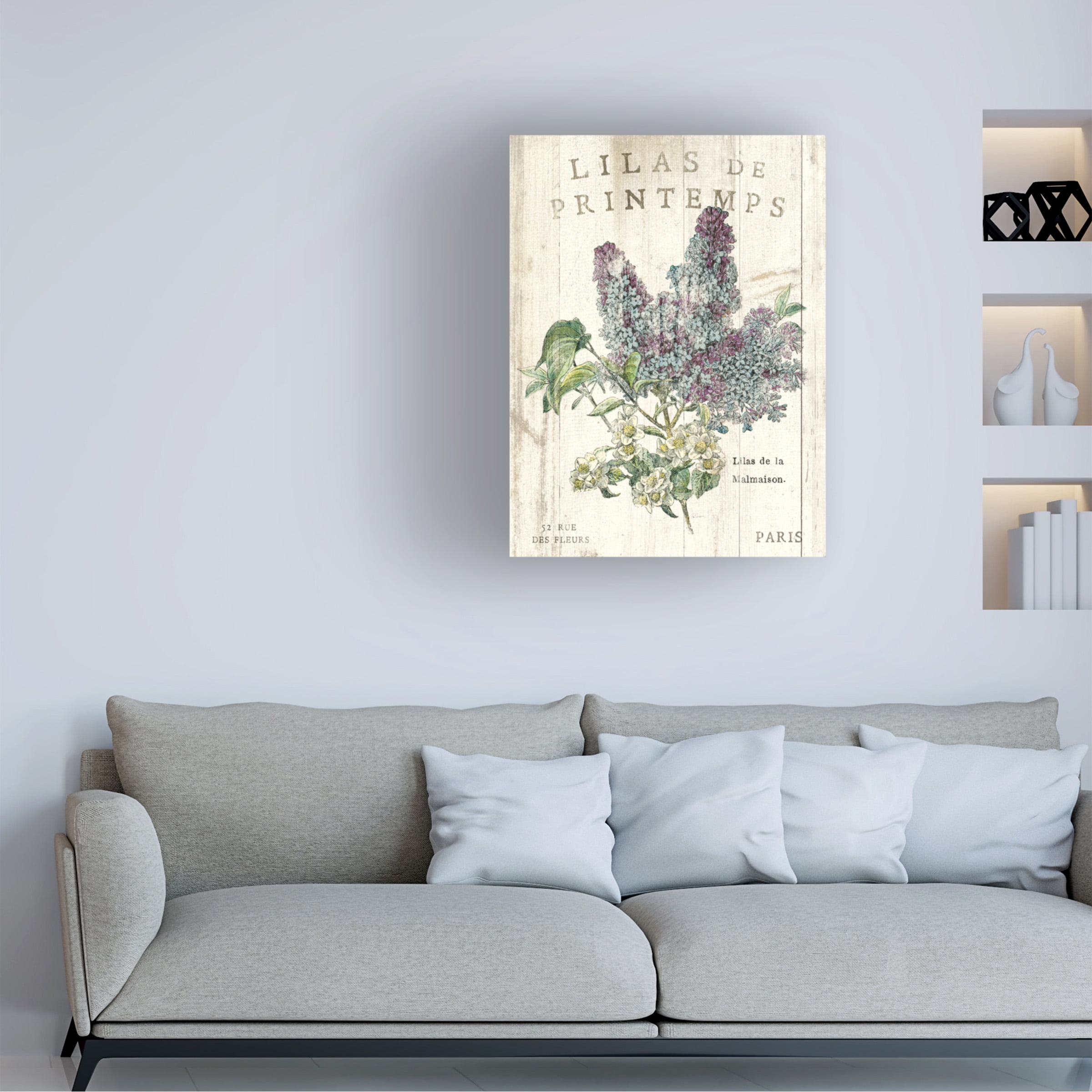 Trademark Fine Art 'Lilas de Printemps' Canvas Art by Sue Schlabach