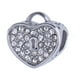 thumbnail image 1 of Charm para Pulsera LuckyLy, Dije de Corazón Candado, Acero Inoxidable y Zirconia Cúbica, Modelo Maca plateado UNITALLA, 1 of 8