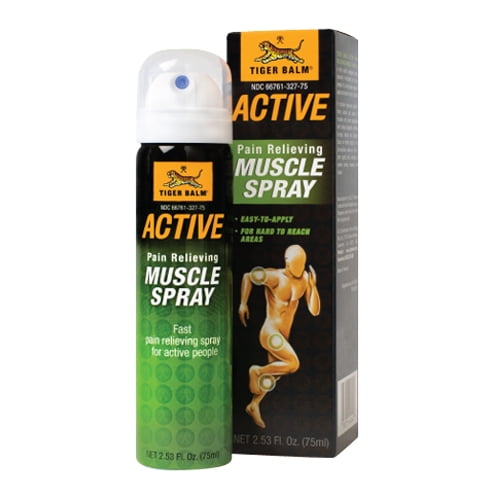 Tiger Balm Active Pain Relieving Muscle Spray, 2.53 Oz, 2 Pack