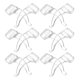 thumbnail image 1 of 10 pares de almohadillas de silicona antideslizantes para gafas de 5 mm (transparentes), 1 of 6