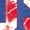 HEATHER ROYAL BLUE, variant on Instant Message - Tie Dye USA Short Sleeve Graphic T-Shirt