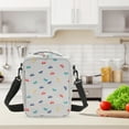 thumbnail image 3 of Unique Bargains 1 Pc Portable Lunch Bag with Shoulder Strap Gray, 3 of 5