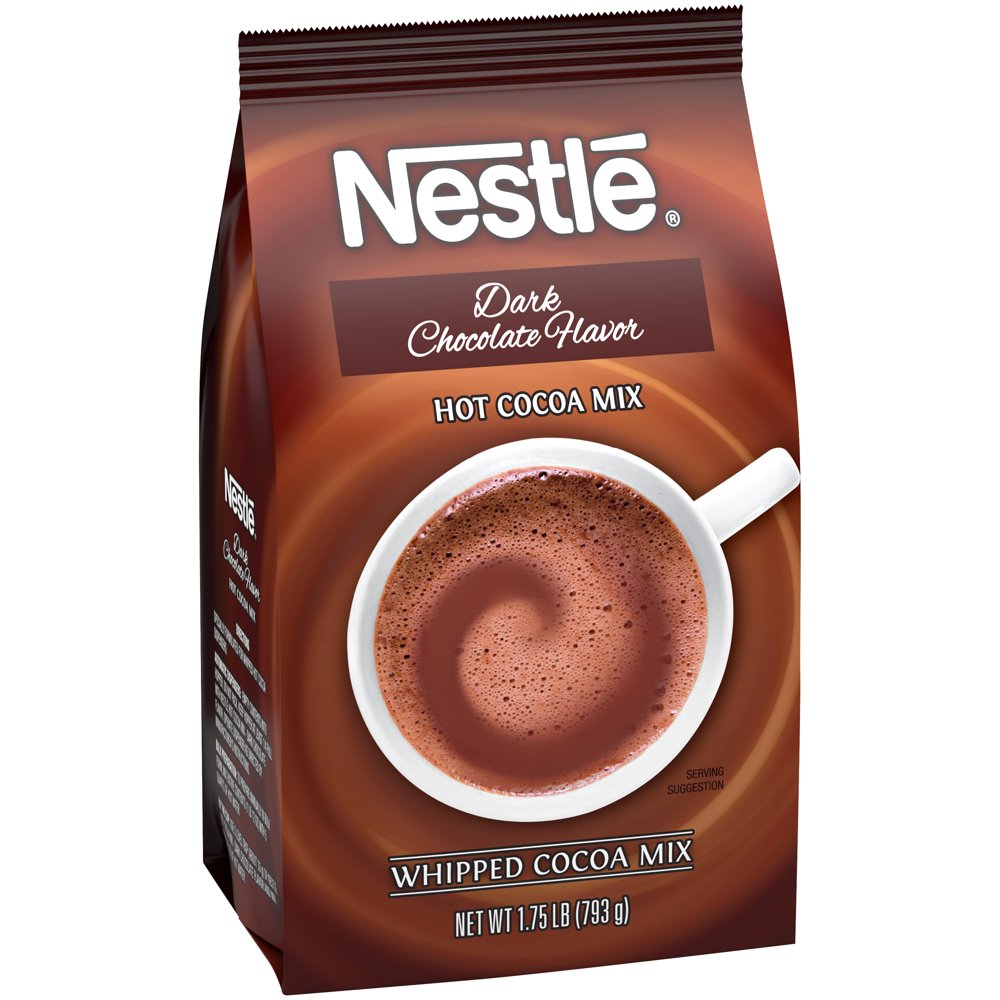 Nestle Hot Cocoa Mix, Dark Chocolate Hot Chocolate, 1.75 Lb Bag