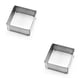 thumbnail image 1 of Injueey Nuevo molde cuadrado ajustable para pastel de acero inoxidable, molde telescópico para pastelería, herramienta para hornear plata S 2piezas Injueey CBP116023, 1 of 6