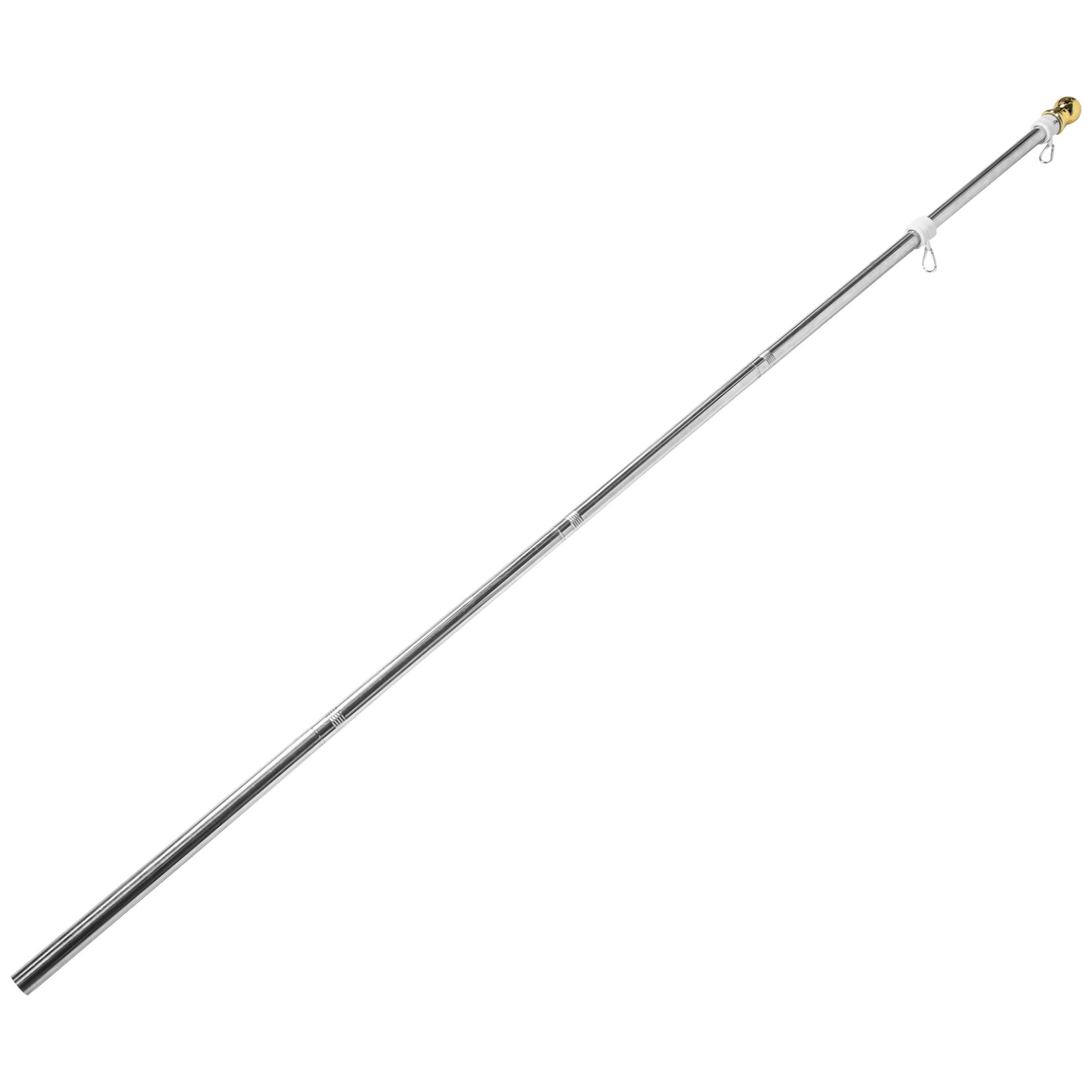DINHEAROM Outdoor Flagpole Set with Rustproof Finish, Rotating , 190x2x2 cm Flag Pole for Yard, Garden, Patio