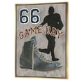 thumbnail image 1 of football Game Day II - Vintage Sport Framed Canvas, 1 of 3