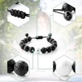 thumbnail image 3 of Lava Stone Diffuser Bracelet Handmade Woven Bracelet Adjustable Braided Wristband Essential Oil Aromatherapy Bracelet Yoga Wristband with Lava Stone, 3 of 7