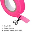 thumbnail image 4 of Uxcell 6Rolls 0.6inch x 32.8feet Neon Gaffers Cloth Tape Glow in the Dark Tape, Pink, 4 of 5