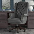 thumbnail image 2 of Office 500 Wingback Executive Chair in Dark Gray - Bonded Leather, 2 of 7