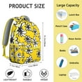 thumbnail image 6 of "Women's Floral Backpack with Sunflower Print - Roomy Wildflower Patterned School Backpack for College, Durable Bookbag with Padded Straps and Laptop Compartment", 6 of 6