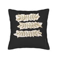 thumbnail image 4 of Elegant Set of 2 18x18in Throw Pillow Covers with Metallic Golden Leaf Patterns on Black Perfect for Couch Bed or Car Decor, 4 of 8