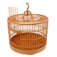 thumbnail image 2 of MOVTOTOP Small Round Plastic Bird Cage for Parakeet Cockatiel Hanging Design 1 Set, 2 of 8