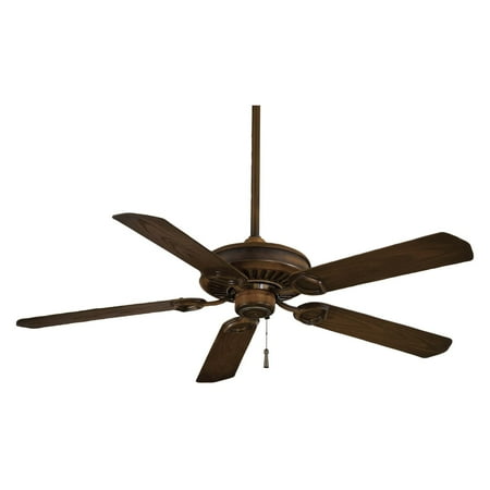 Sundowner Outdoor Fan - Minka Aire F589-MW Sundowner 54 in. Indoor / Outdoor Ceiling Fan - Mossoro Walnut - ENERGY STAR