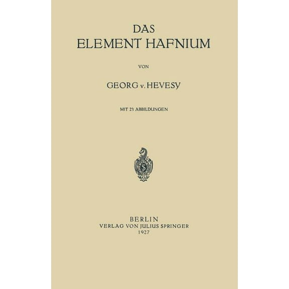 Das Element Hafnium, (Paperback)