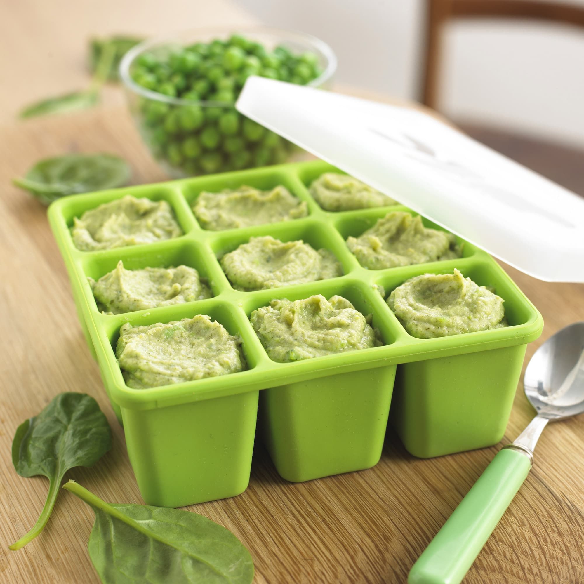 NUK Silicone Baby Food Freezer Tray, Green - image 4 of 6