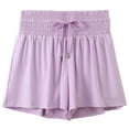 thumbnail image 5 of WAYUTE Womens Shorts High Waisted Yoga Running Gym Athletic Solid Color Workout Shorts with Pockets Versatile for Summer Daily Wear, 5 of 6